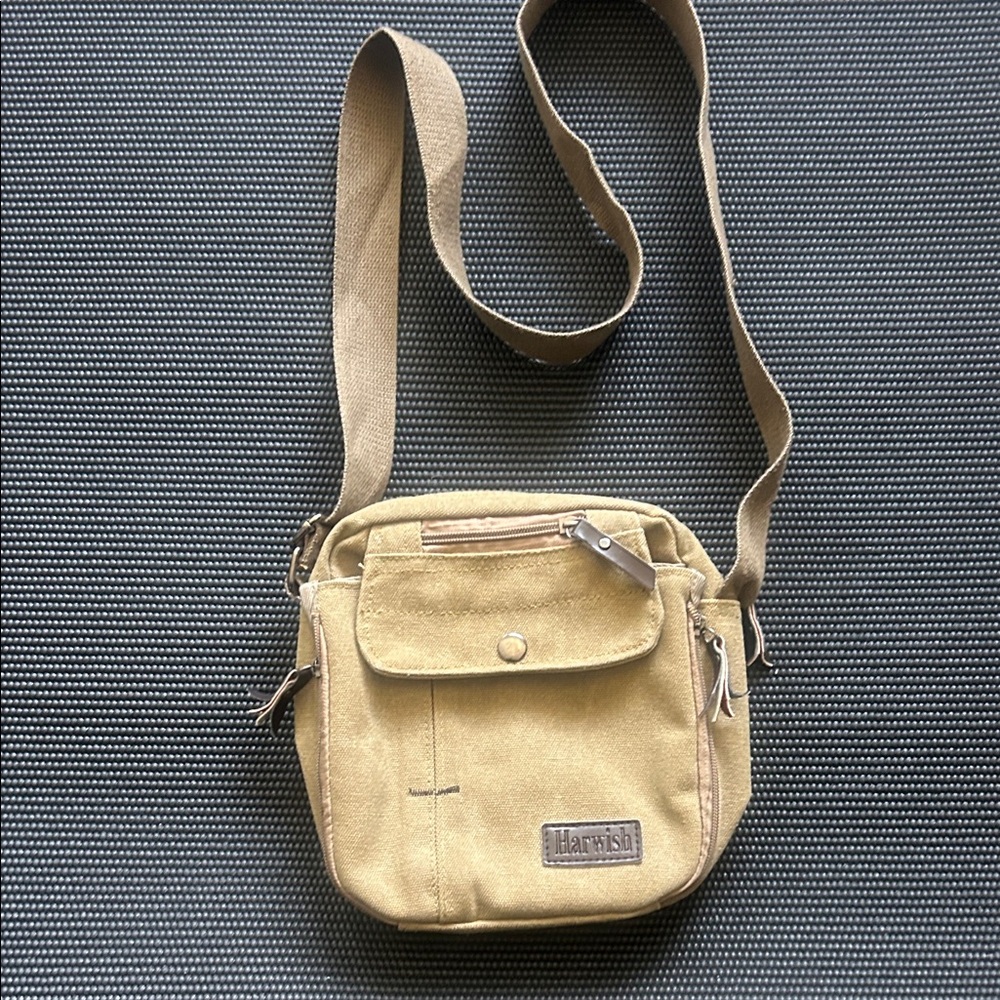 Khaki  Unisex Messenger Bag